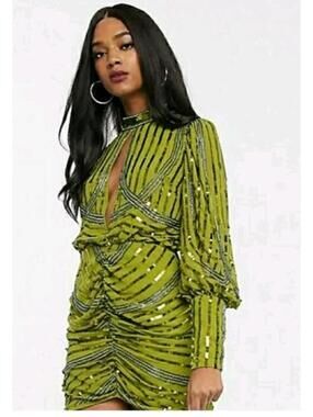 Green Asos Embellished Dress for Sale up to 90% Off: Poshmark